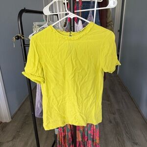 Kate Spade Vibrant Yellow Short Sleeve Top